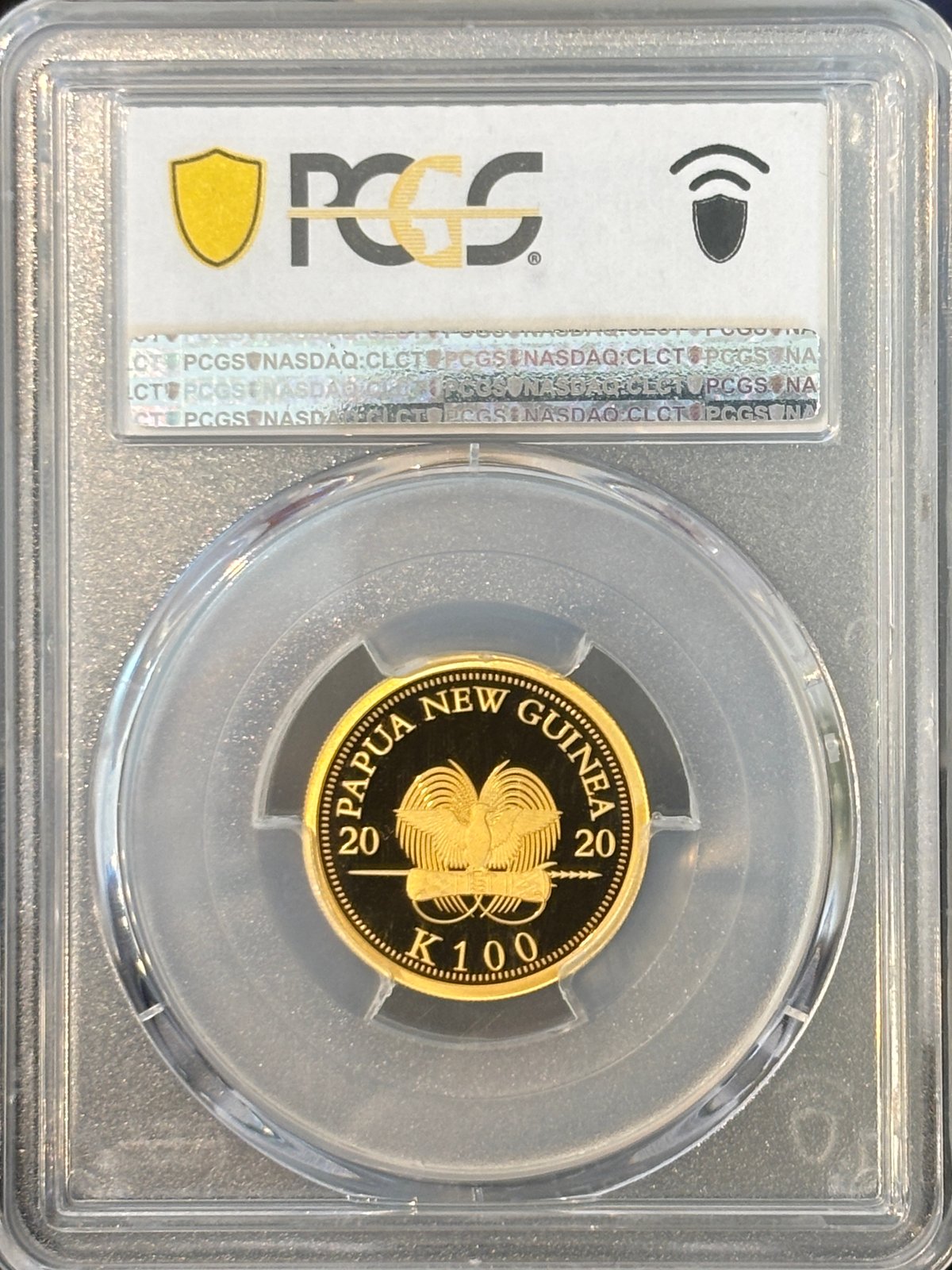 限定400枚】2020年 パプアニューギニア 100キナ金貨 PR70DCAM 極楽鳥 |