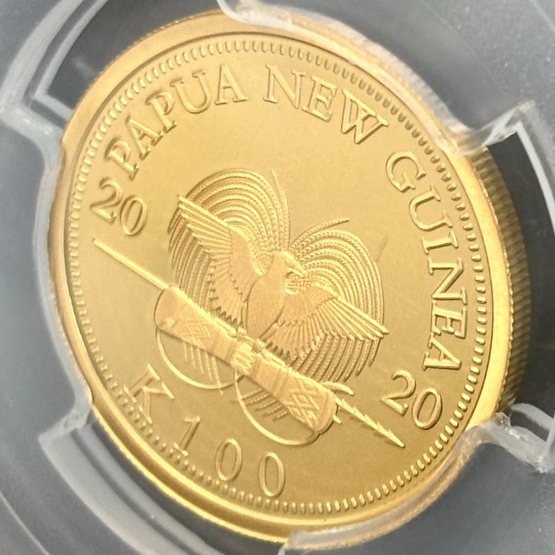 限定400枚】2020年 パプアニューギニア 100キナ金貨 PR70DCAM 極楽鳥 |