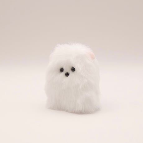 抽象的なふわふわハムスター白