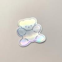 キラキラくまステッカー
