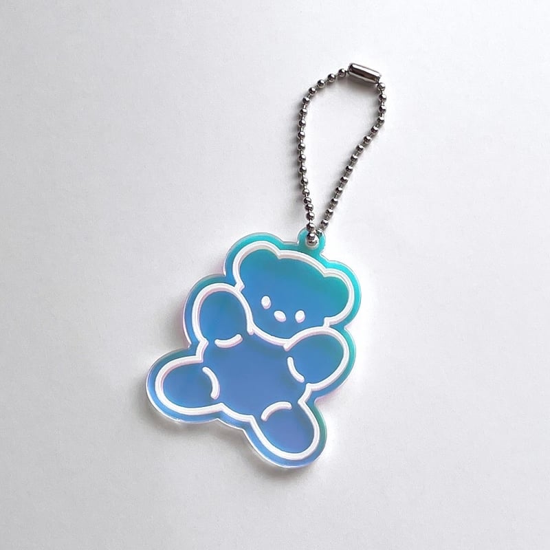 キラキラくまアクリルキーホルダー | 概念STORE