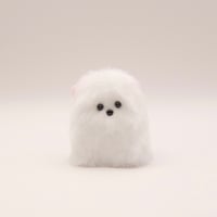 抽象的なふわふわハムスター白