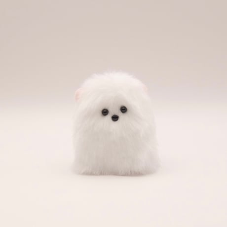 抽象的なふわふわハムスター白