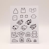 ふわふわミニシール
