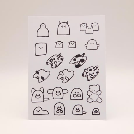ふわふわミニシール