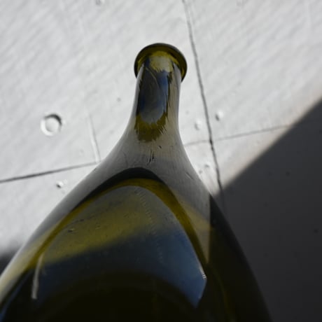 FRANCE Old Glass Wine Bottle  / フランス アンティーク 吹きワインボトル