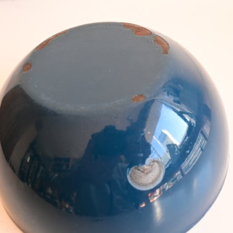 ARABIA FINEL Enamel BOWL   / アラビア・フィネル  琺瑯ボウル（ヴィンテージブルー）φ:14.2cm