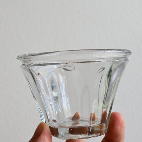 France Old Confiture pot / フランス 古い 円錐型ガラスのコンフィチュールポット