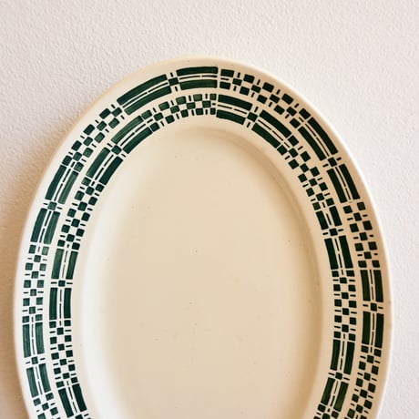 France K&G Luneville Oval Plate / フランス リュネヴィル窯のオーバルプレート