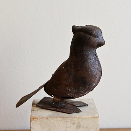 フランス 古いゼンマイ式の鳥のおもちゃ