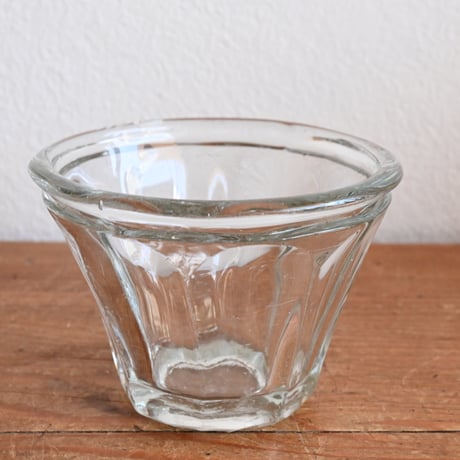 France Old Confiture pot / フランス 古い 円錐型ガラスのコンフィチュールポット