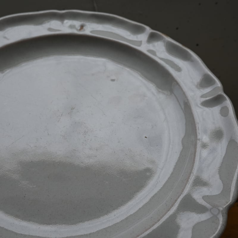France Old Moustiers Plate / フランス 古いムスティエの大皿 |