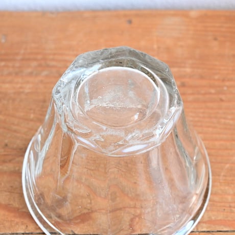 France Old Confiture pot / フランス 古い 円錐型ガラスのコンフィチュールポット