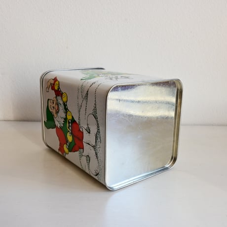 Finland Christmas cookie Tin box / フィンランド サンタクロースのブリキボックス