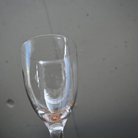 FRANCE Antique Wine Glass  / フランス アンティーク ビストロワイングラス（ゴンドラ型） A