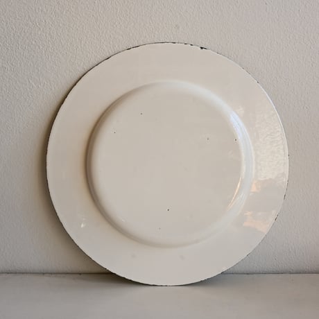 ARABIA FINEL Enamel Plate by Kaj Franck / フィネル カイフランク  琺瑯プレート（ホワイト）φ:28cm B