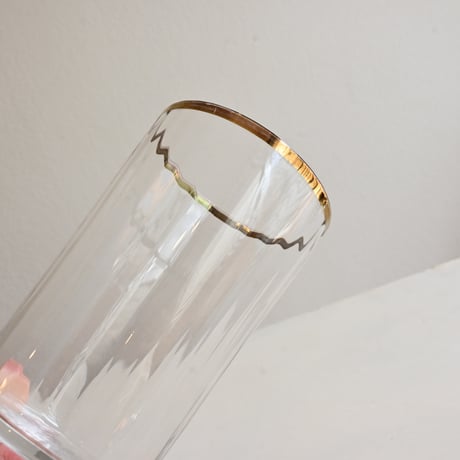 France Antique Gold rim glass / フランス アンティーク 金縁のグラス