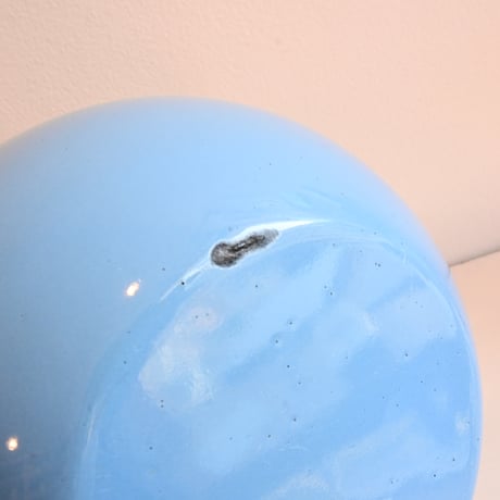 ARABIA FINEL Enamel BOWL by Kaj Franck / フィネル カイフランク  琺瑯ボウル（水色×白）φ:21cm