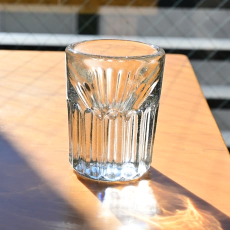 France Antique Shot Glass / フランス アンティーク トロンプルイユのショットグラス H:7cm