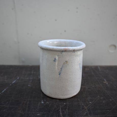 France Old Faience Fine Pot / フランス  古いファイアンスフィーヌのポット
