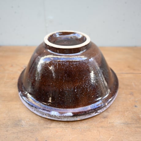 France Antique Cul Noir Bowl / フランス アンティーク キュノワール ボウル（金直しあり）