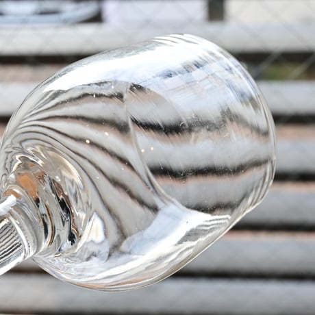 FRANCE Antique Wine Glass  / フランス アンティーク ビストロワイングラス  J