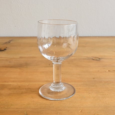 FRANCE Antique Wine Glass  / フランス アンティーク ビストロワイングラス（内面取）