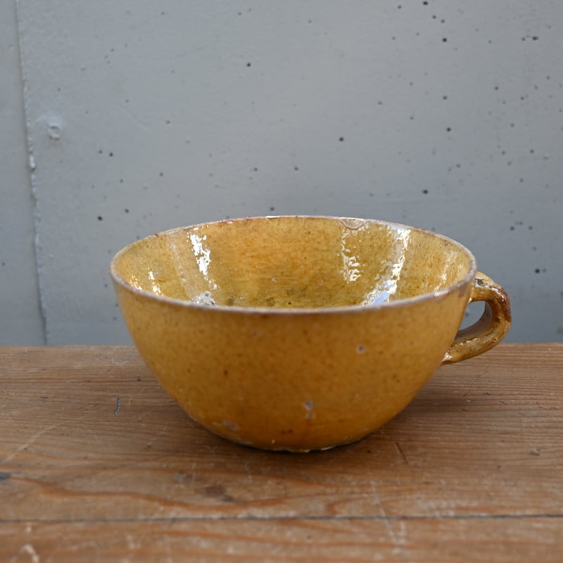 【Holiday Sale】フランスアンティーク｜南仏の注ぎ口付きボウル France Antique Tea Cup / フランス 南仏のティーカップ スープボウル