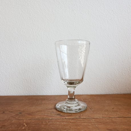 FRANCE Antique Wine Glass  / フランス アンティーク 曲がり円錐型ビストロワイングラス