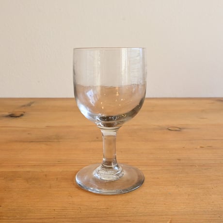 FRANCE Antique Wine Glass  / フランス アンティーク ビストロワイングラス  B