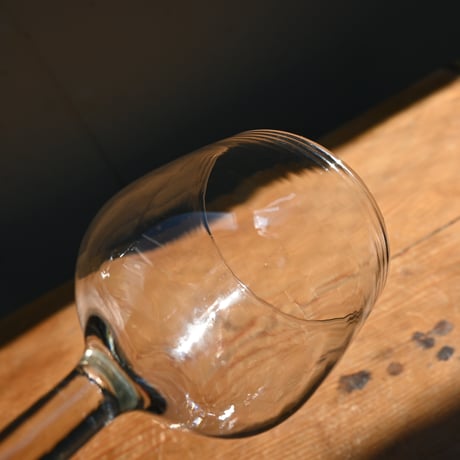 FRANCE Antique Wine Glass  / フランス アンティーク ビストロワイングラス A