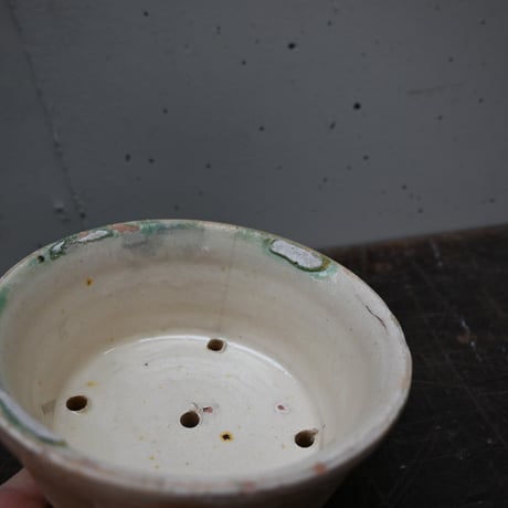 France Old Draining bowl / フランス 古い 水切りボウル