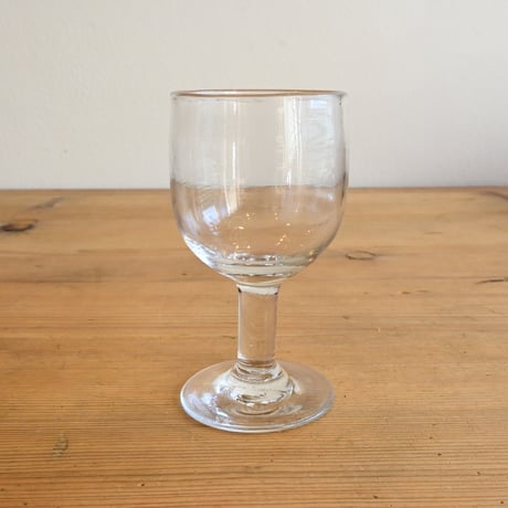 FRANCE Antique Wine Glass  / フランス アンティーク ビストロワイングラス  G
