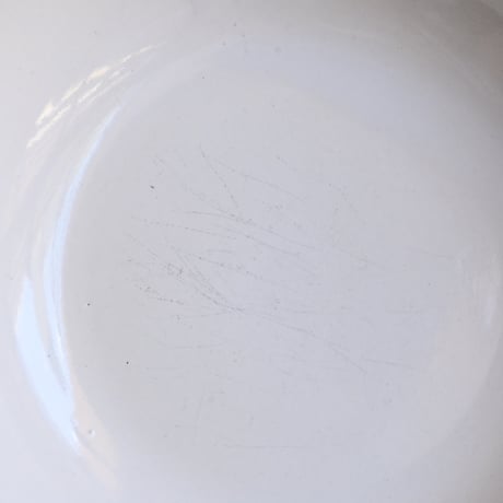 France Antique Faience Fine Soup Plate  / フランス アンティーク 白錫釉のスーププレートA