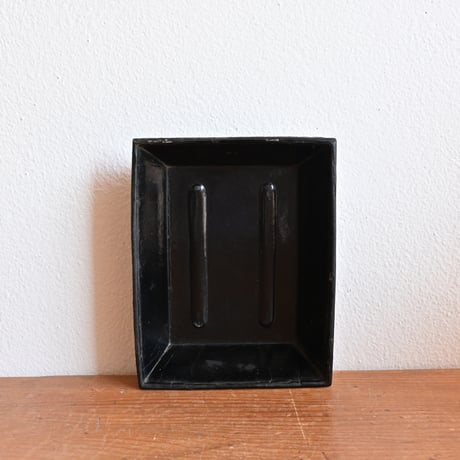 France Old square tray / フランス アンティーク 黒のスクエアトレイ