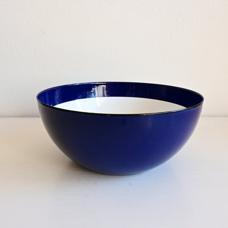 ARABIA FINEL Enamel BOWL by Kaj Franck / フィネル カイフランク  琺瑯ボウル（ブルー×ホワイト）φ:16cm