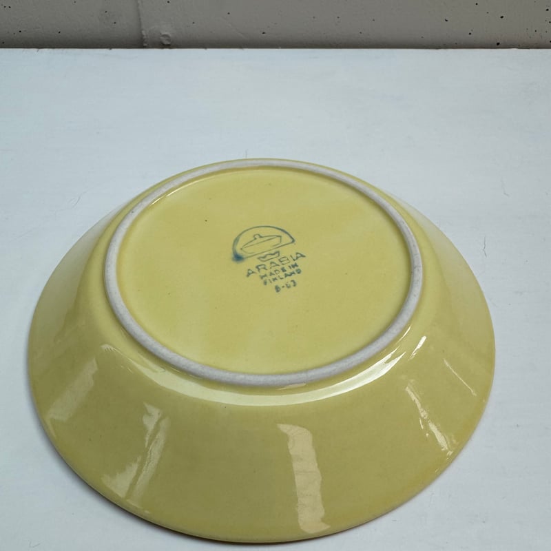 ARABIA KILTA Plate Kaj Franck (Yellow) / アラビア キ