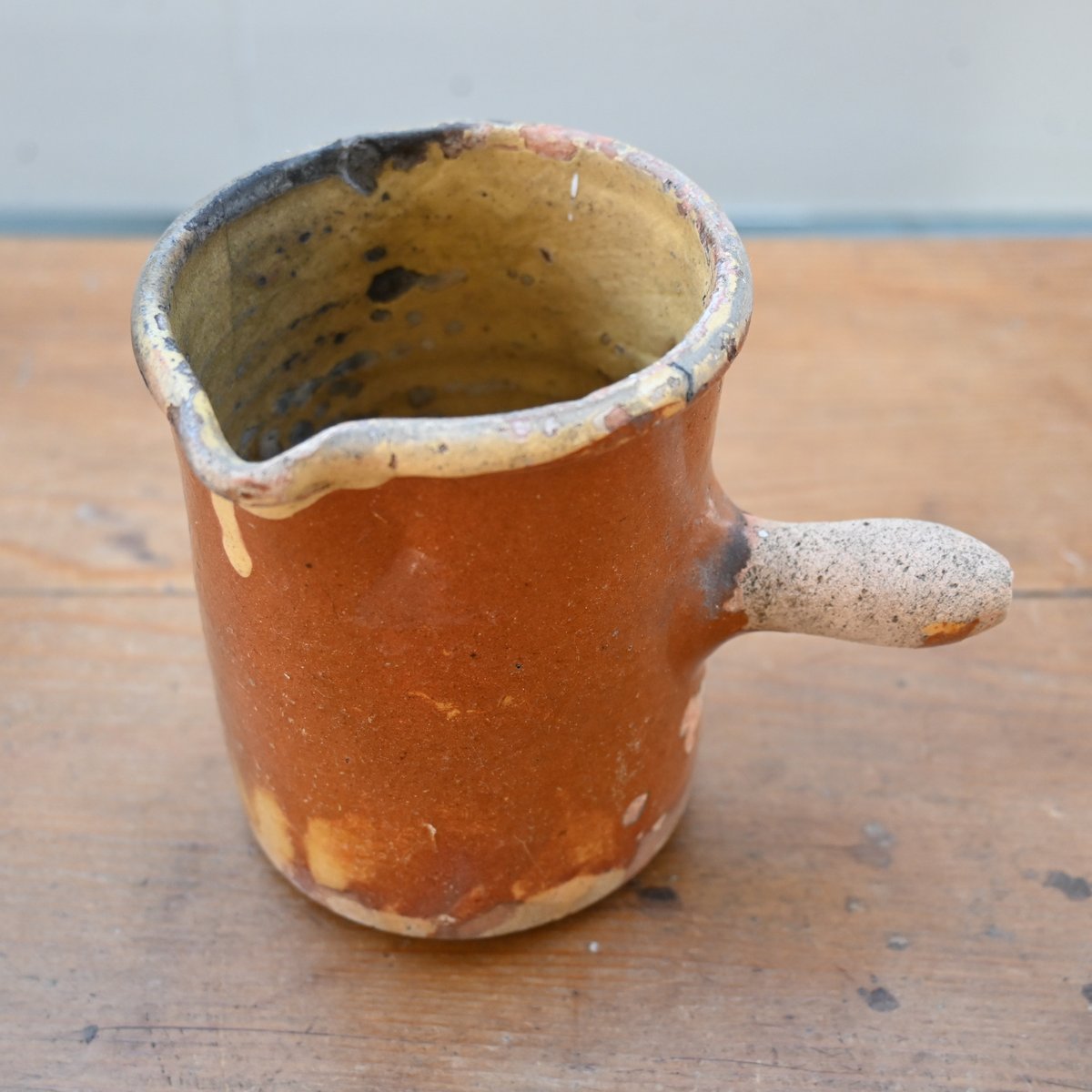 フランスアンティーク ミルクジャグ ミルクポット 南仏陶器