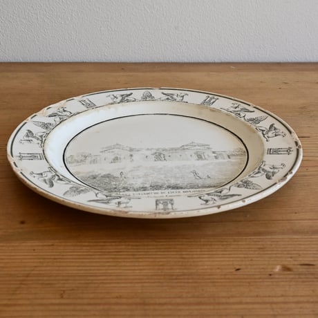 France Antique CREIL / フランス クレイユ リセ・ボナパルト高校の絵皿