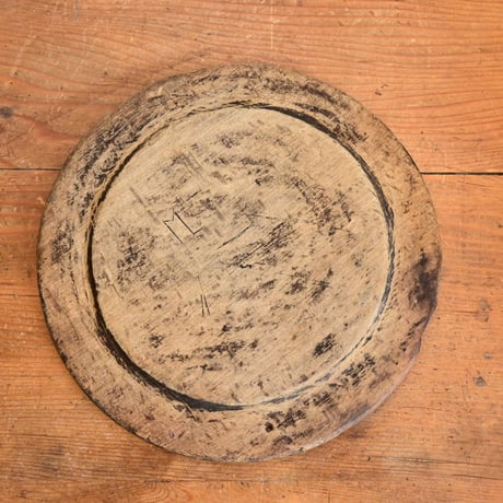 Sweden antique wooden plate / スウェーデン アンティーク 木皿 A-2