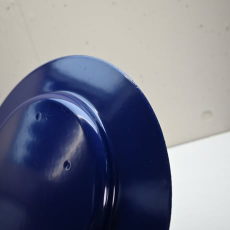 ARABIA FINEL Enamel plate Kaj Franck (BLUE)  / アラビア・フィネル カイフランク 琺瑯プレート（青) B
