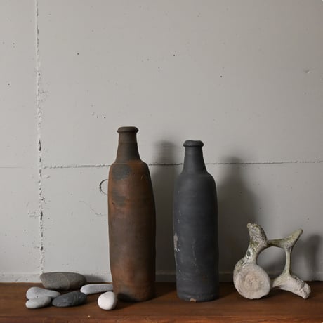 France Antiques Terracotta Bottle / フランス アンティーク プリミティブボトル