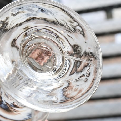 FRANCE Antique Wine Glass  / フランス アンティーク ビストロワイングラス  J