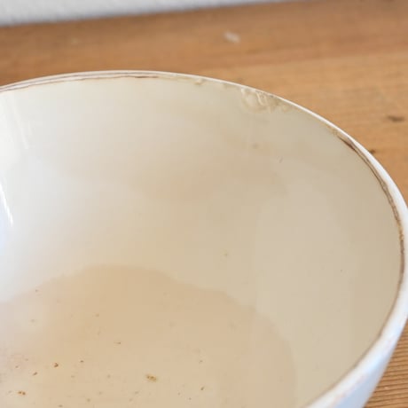 France Antique Cafe Bowl "Digoin&Sarreguemines" / フランス  面取りカフェオレボウル ”ディゴワン＆サルグミンヌ”  ブルーグレー