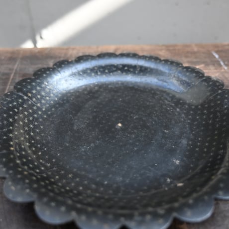France Papier-Mache Smalltray Black / フランス パピエマシェの小さなトレイ 黒 B