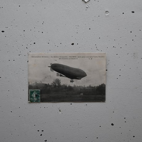 France Antiques Postcard   / フランス 古い飛行船のポストカード D