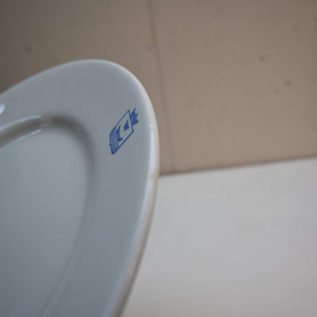 ARABIA Crown Ship STAMP  Wide plate / アラビア  王冠 船 スタンプ ワイドプレート