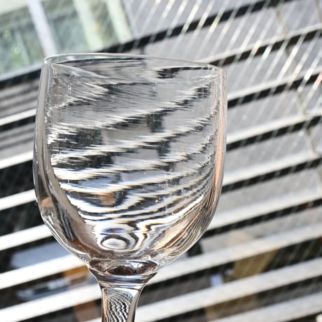 FRANCE Antique Wine Glass  / フランス アンティーク ビストロワイングラス  C
