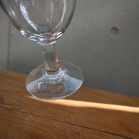 FRANCE Antique Wine Glass  / フランス アンティーク ビストロワイングラス（ゴンドラ型） C
