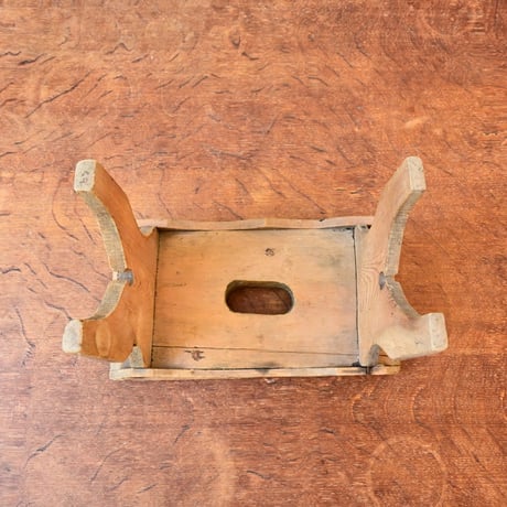 Sweden Decoration stand / スウェーデン 木製の小さな飾り台 スツール A-1